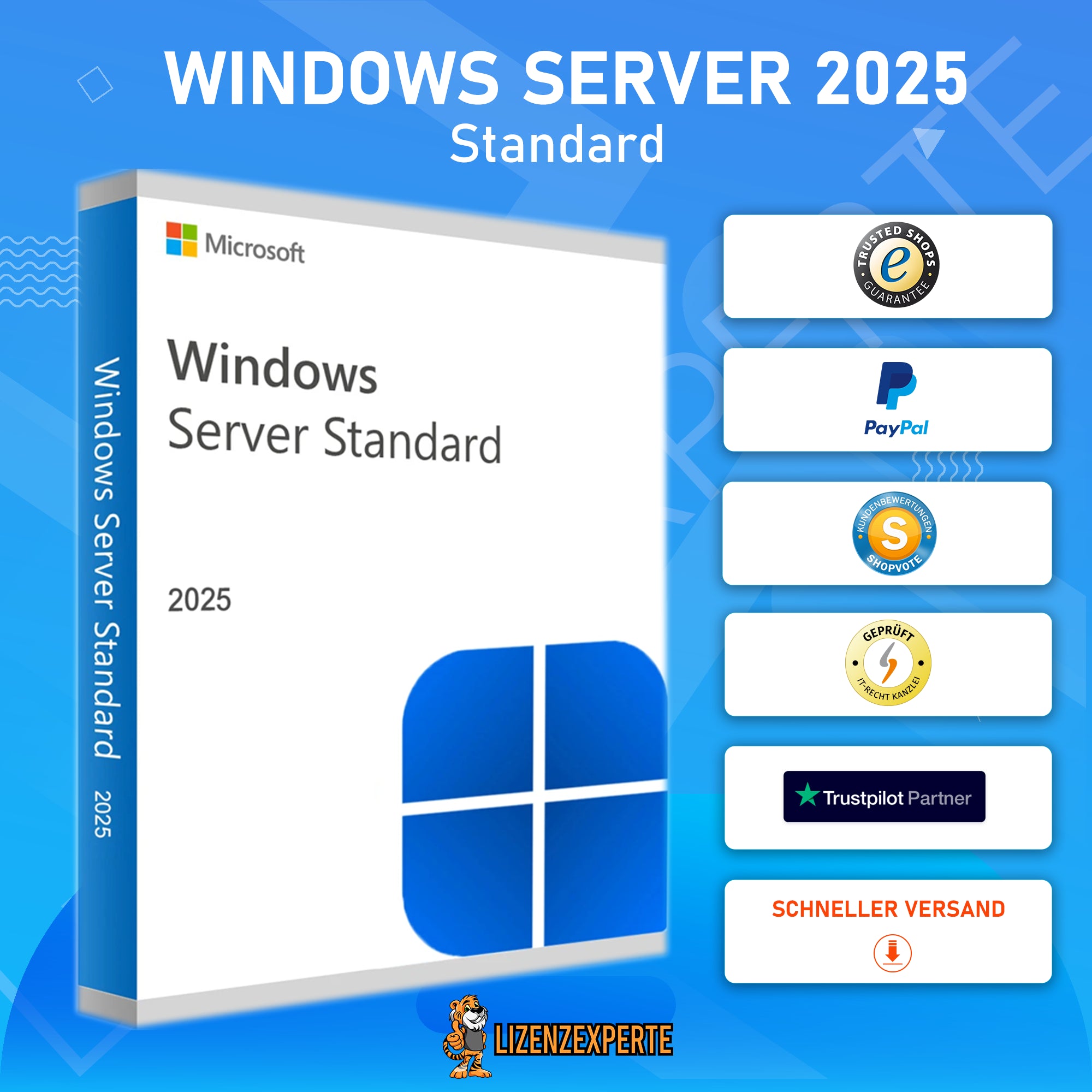 Windows Server 2025 Standard Lizenzexperte.de